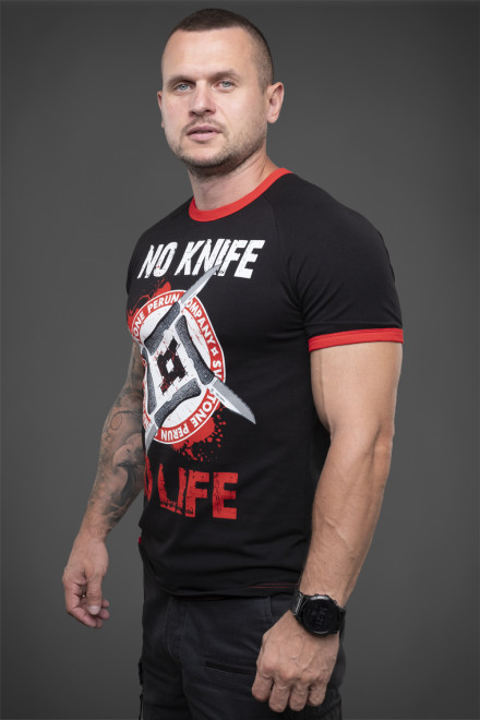  T-shirt No Knife No Life sport