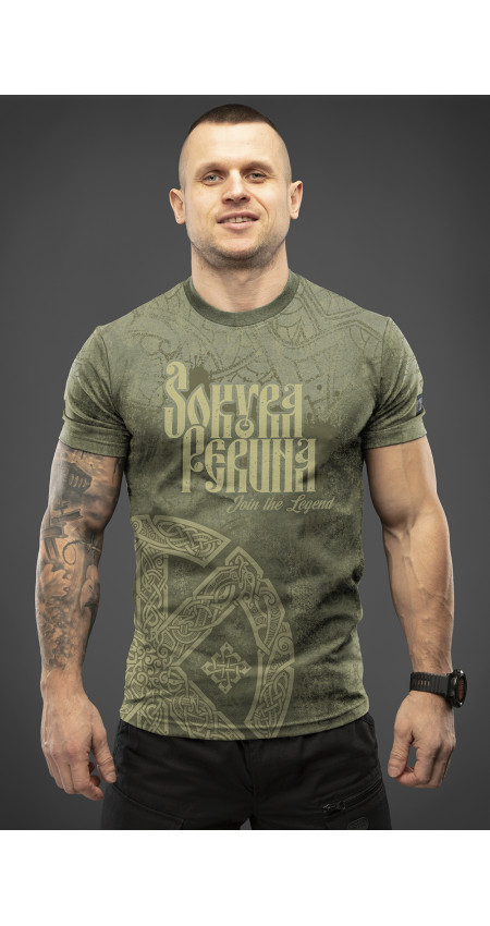 T-shirt Sokyra Peruna olive