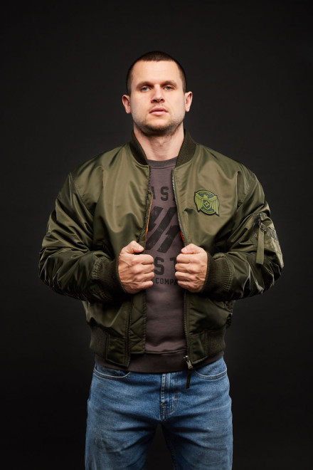 Bomber Romper Stomper olive