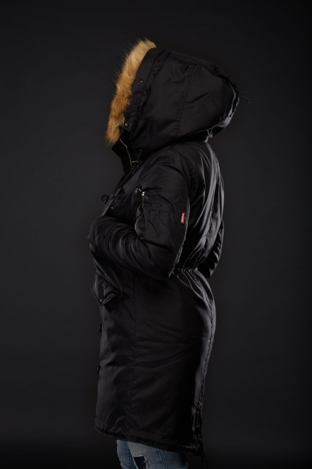 Alaska woman Winter Solstice black