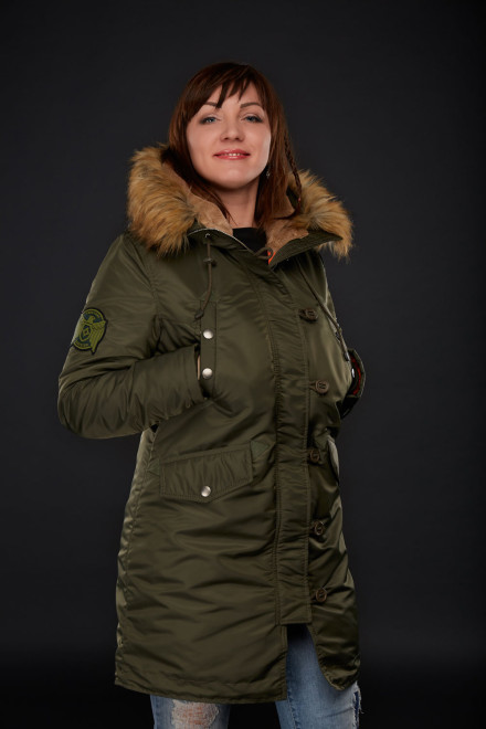 Alaska woman Winter Solstice olive